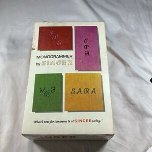 Singer Monogrammer 171256 for Slant Zig Zag Machine